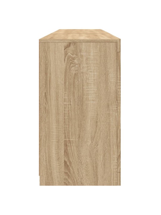 Kumode ar led lampiņām, ozolkoka krāsa, 181,5x37x67 cm