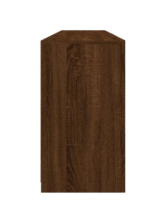 Kumode ar led lampiņām, brūna koka krāsa, 181,5x37x67 cm