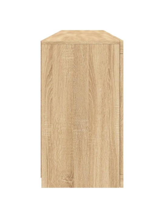 Kumode ar led lampiņām, ozolkoka krāsa, 164x37x67 cm