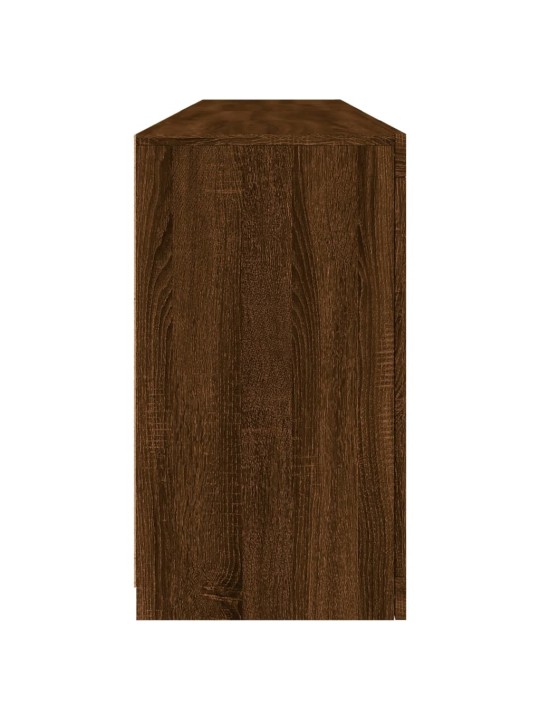 Kumode ar led lampiņām, brūna koka krāsa, 164x37x67 cm