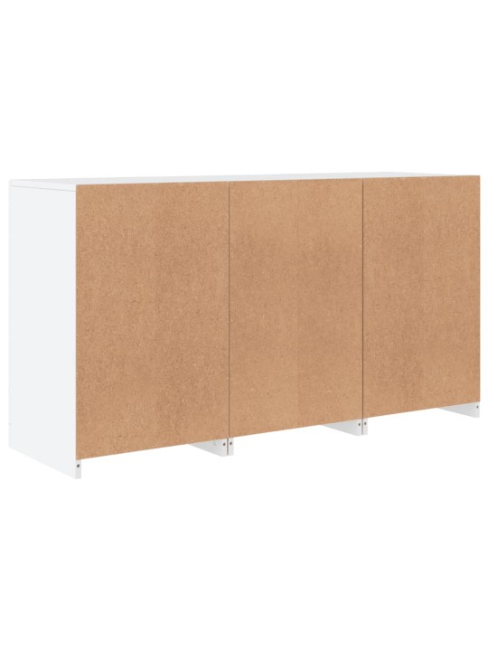 Kumode ar led lampiņām, 123x37x67 cm, balta