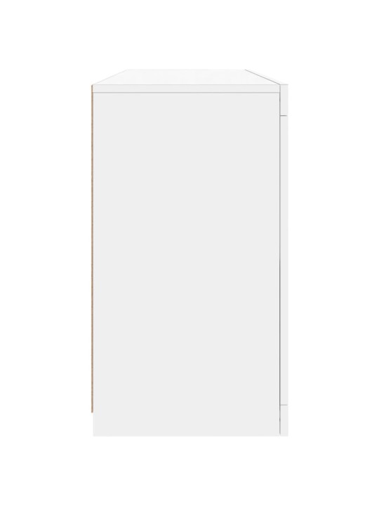 Kumode ar led lampiņām, 142,5x37x67 cm, balta