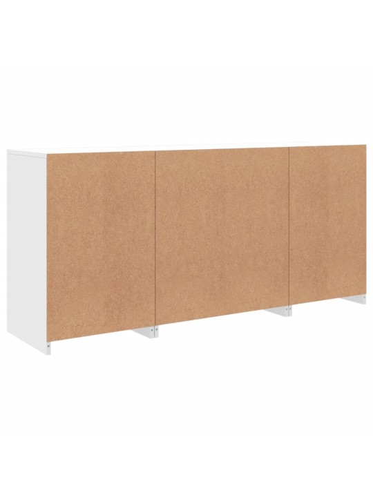 Kumode ar led lampiņām, 142,5x37x67 cm, balta