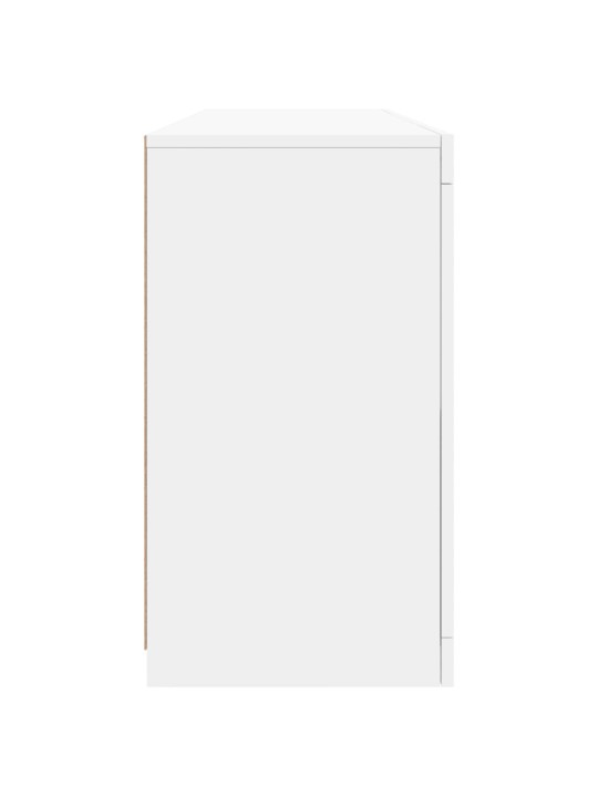 Kumode ar led lampiņām, 163x37x67 cm, balta