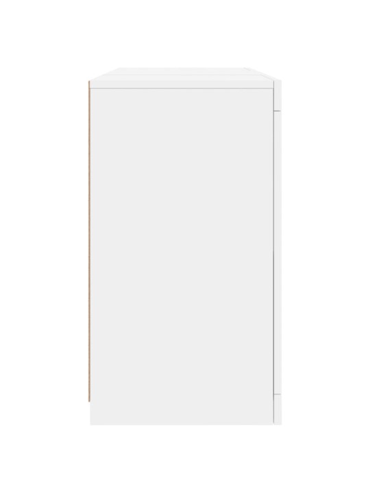 Kumode ar led lampiņām, 123x37x67 cm, balta