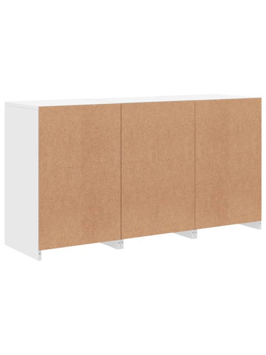 Kumode ar led lampiņām, 123x37x67 cm, balta