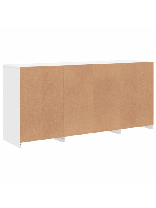 Kumode ar led lampiņām, 142,5x37x67 cm, balta