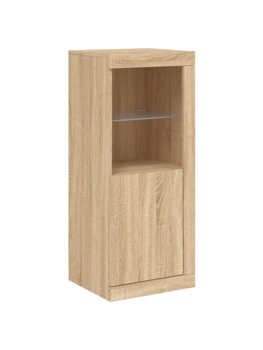 Kumodes ar led apgaismojumu, 3 gab., ozolkoka