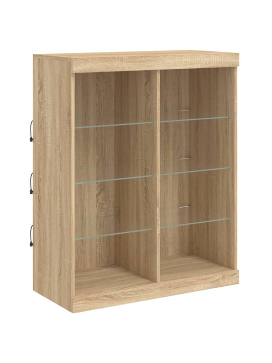 Kumodes ar led apgaismojumu, 3 gab., ozolkoka