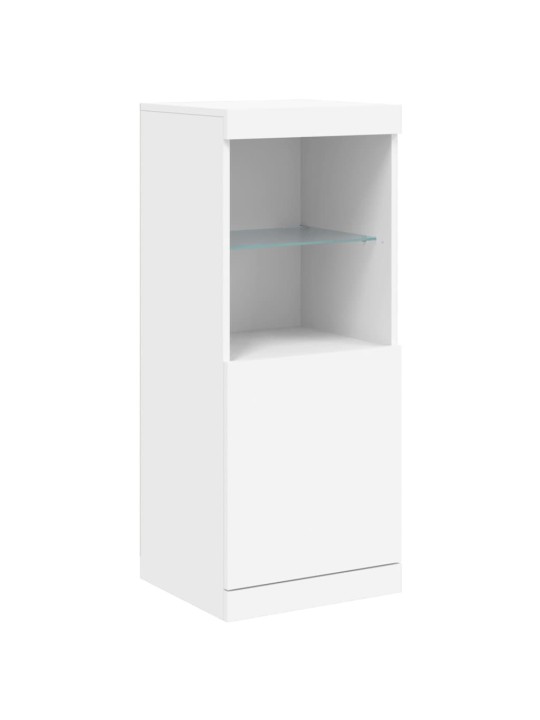 Kumode ar led lampiņām, 162x37x100 cm, balta