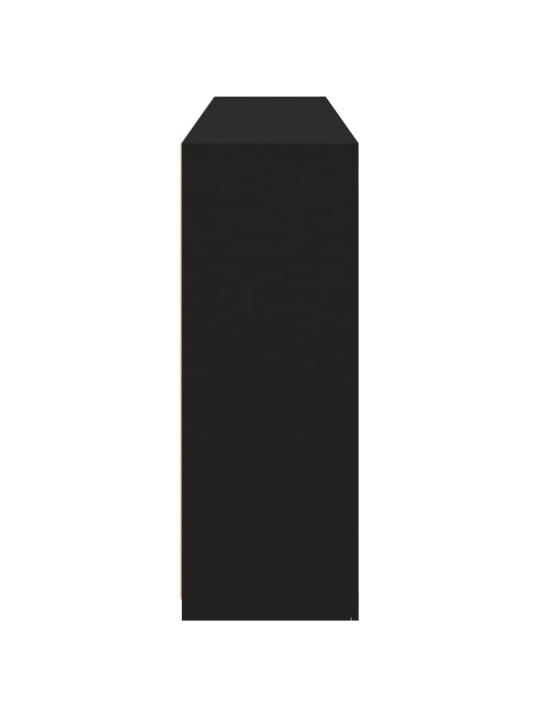 Kumode ar led lampiņām, melna, 162x37x100 cm