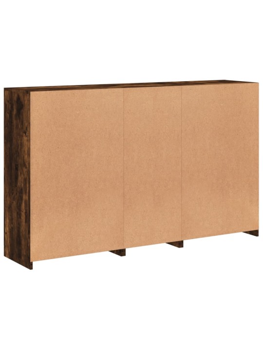 Kumode ar led lampiņām, ozolkoka krāsa, 162x37x100 cm