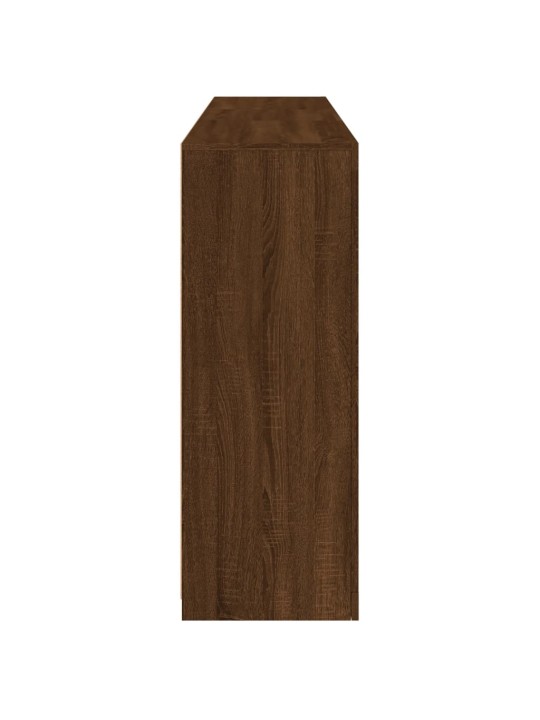 Kumode ar led lampiņām, brūna koka krāsa, 162x37x100 cm