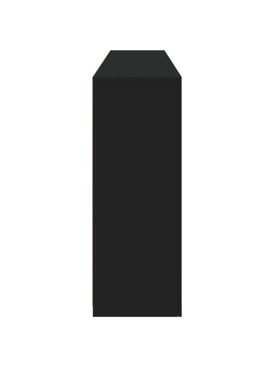 Kumode ar led lampiņām, melna, 181,5x37x100 cm