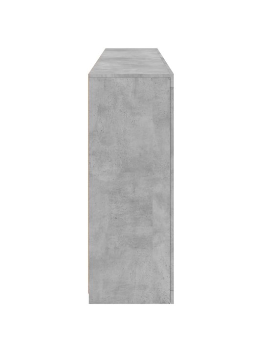 Kumode ar led lampiņām, betona pelēka, 181,5x37x100 cm