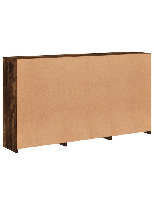 Kumode ar led lampiņām, ozolkoka krāsa, 181,5x37x100 cm