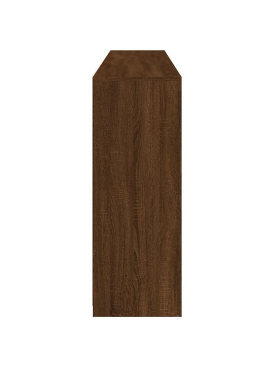 Kumode ar led lampiņām, brūna koka krāsa, 181,5x37x100 cm