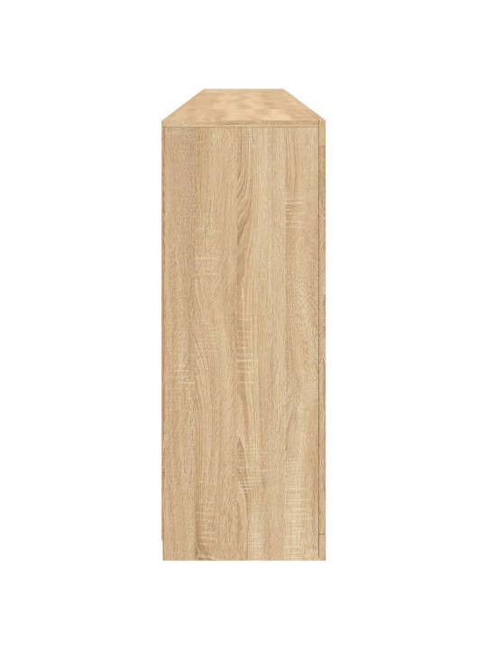 Kumode ar led lampiņām, ozolkoka krāsa, 162x37x100 cm
