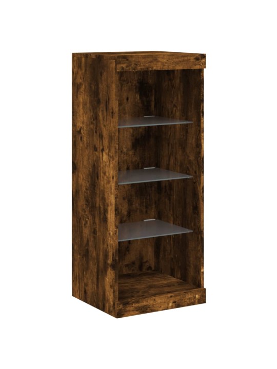 Kumode ar led lampiņām, ozolkoka krāsa, 162x37x100 cm