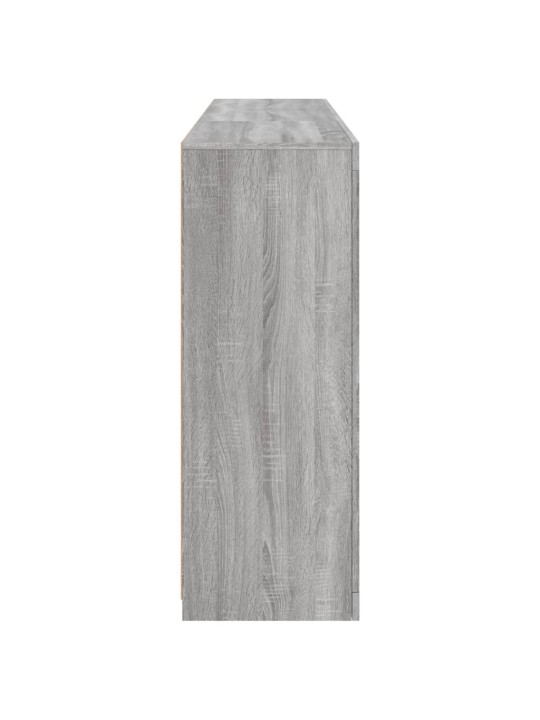 Kumode ar led lampiņām, pelēka ozolkoka krāsa, 162x37x100 cm