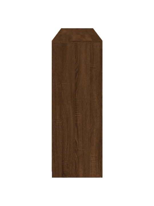 Kumode ar led lampiņām, brūna koka krāsa, 162x37x100 cm