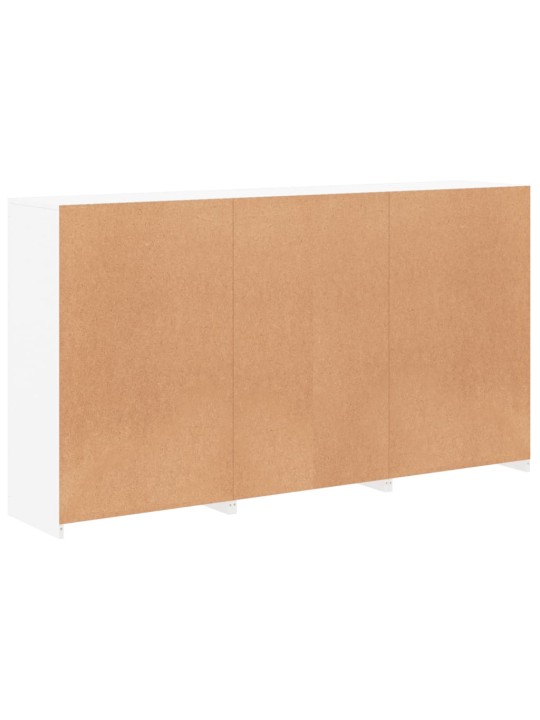 Kumode ar LED lampiņām, balta, 181,5x37x100 cm