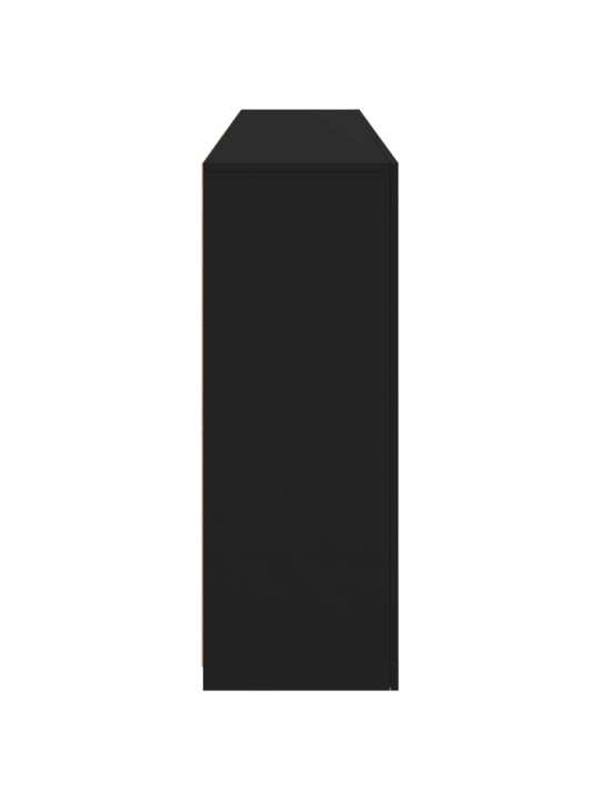 Kumode ar led lampiņām, melna, 181,5x37x100 cm