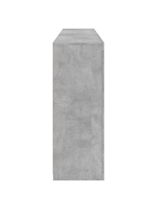 Kumode ar led lampiņām, betona pelēka, 181,5x37x100 cm
