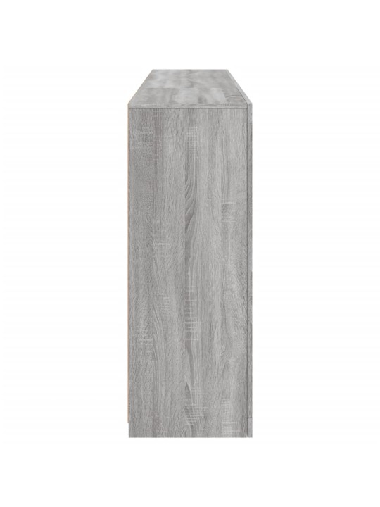 Kumode ar led lampiņām, pelēka ozolkoka krāsa, 181,5x37x100 cm