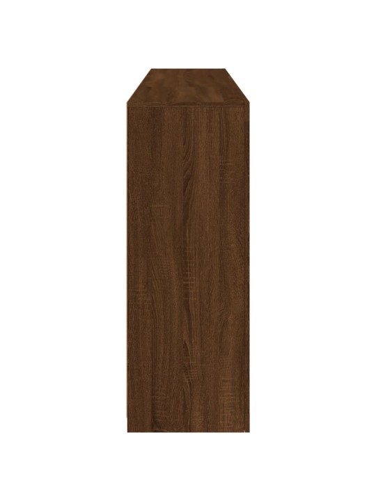 Kumode ar led lampiņām, brūna koka krāsa, 181,5x37x100 cm
