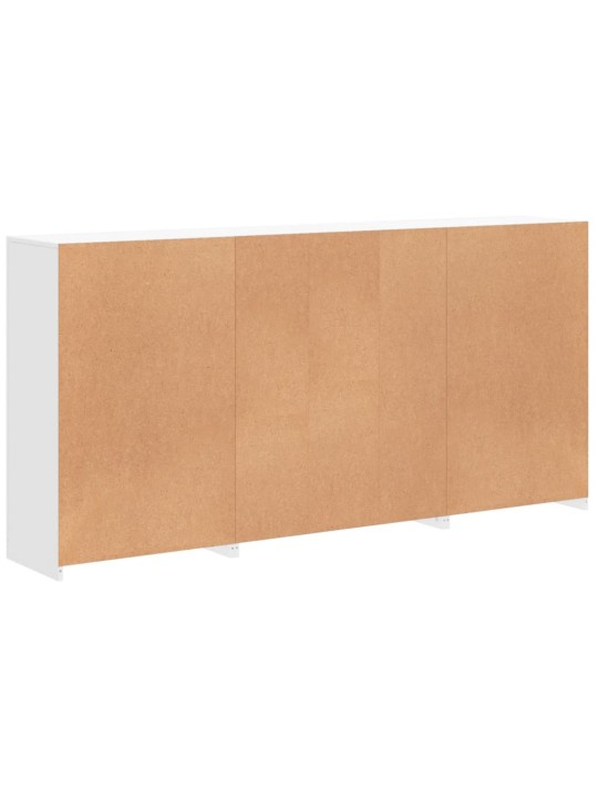 Kumode ar led lampiņām, balta, 202x37x100 cm