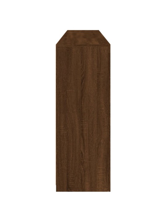 Kumode ar led lampiņām, brūna koka krāsa, 202x37x100 cm