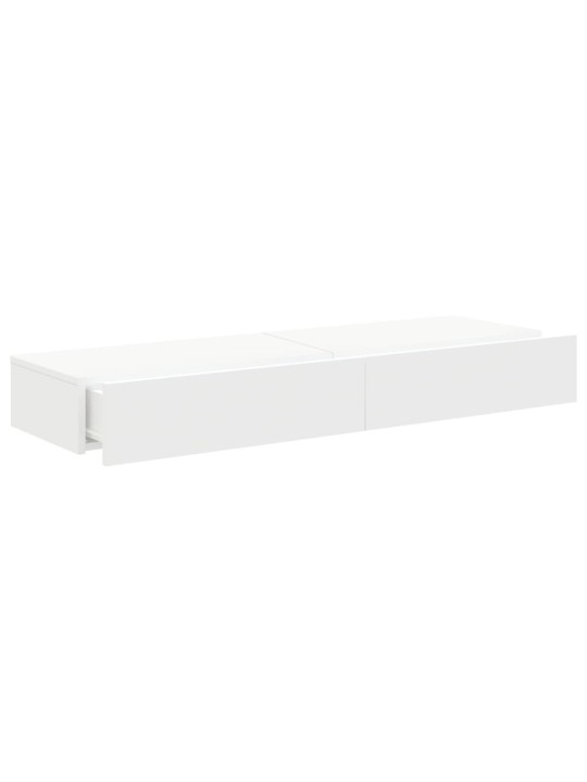Tv skapīši ar led apgaismojumu, 2 gab., balti, 60x35x15,5 cm