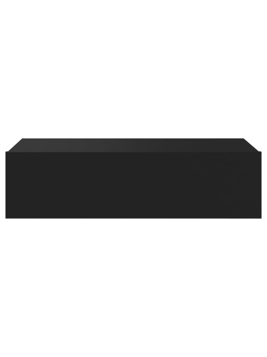 Tv skapītis ar led apgaismojumu, melns, 60x35x15,5 cm