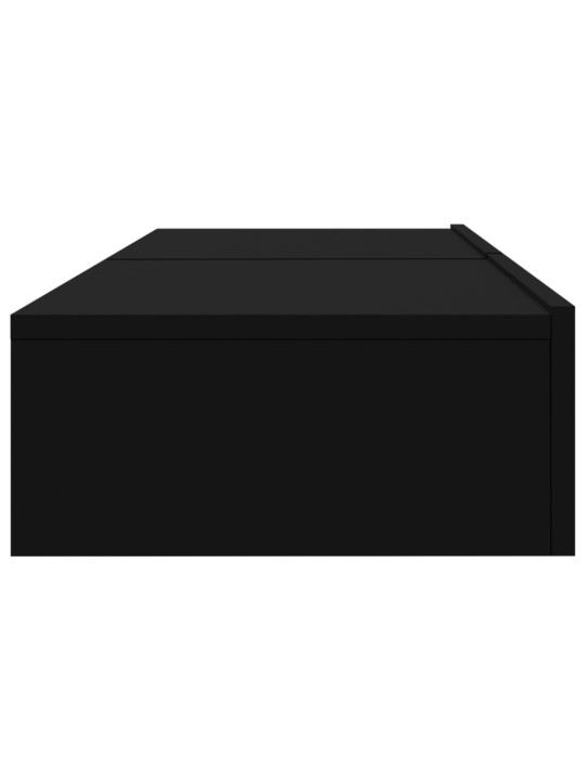 Tv skapīši ar led apgaismojumu, 2 gab., melni, 60x35x15,5 cm