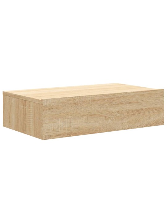 Tv skapītis ar led apgaismojumu, ozolkoka krāsa, 60x35x15,5 cm