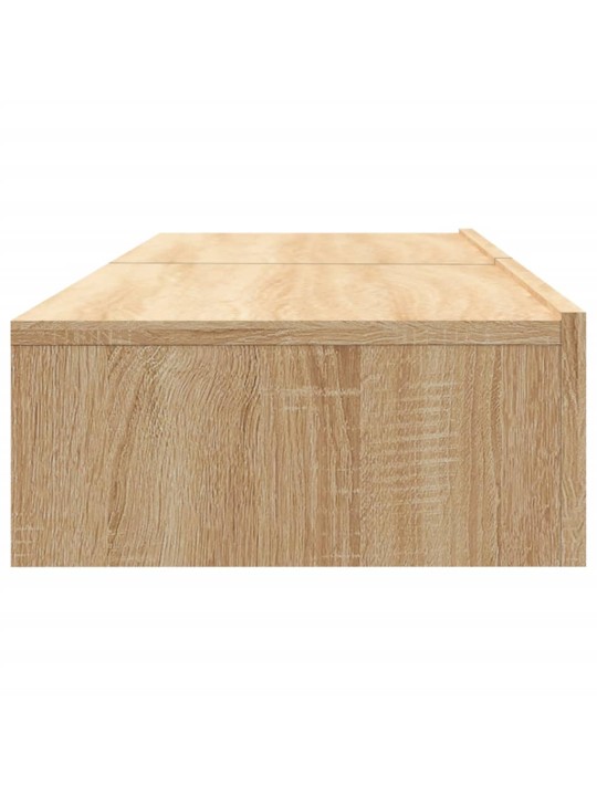 Tv plaukti ar led lampiņām, 2gab., 60x35x15,5cm, ozolkoka krāsā