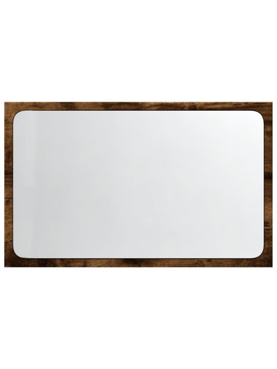 Vannasistabas spogulis ar led, ozola, 60x8,5x38 cm, koks