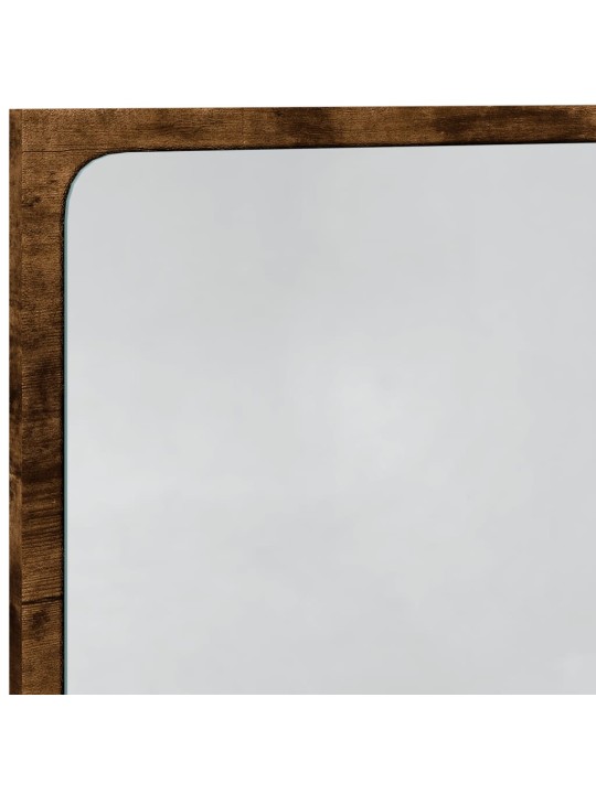 Vannasistabas spogulis ar led, ozola, 60x8,5x38 cm, koks