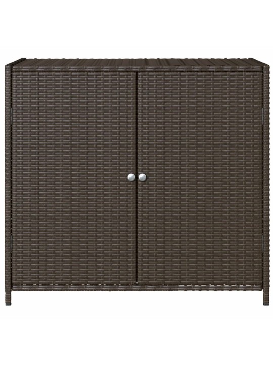Dārza skapis, brūns, 83x45x76 cm, pe rotangpalma