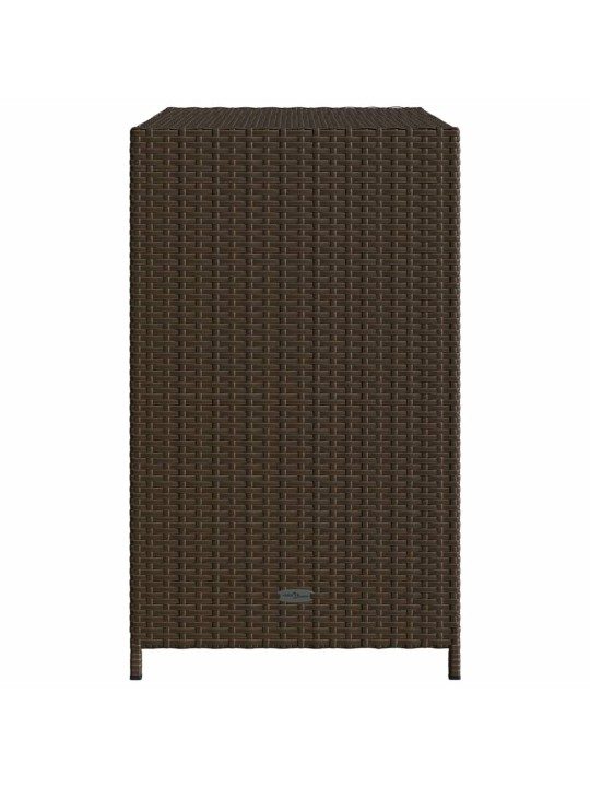 Dārza skapis, brūns, 83x45x76 cm, pe rotangpalma