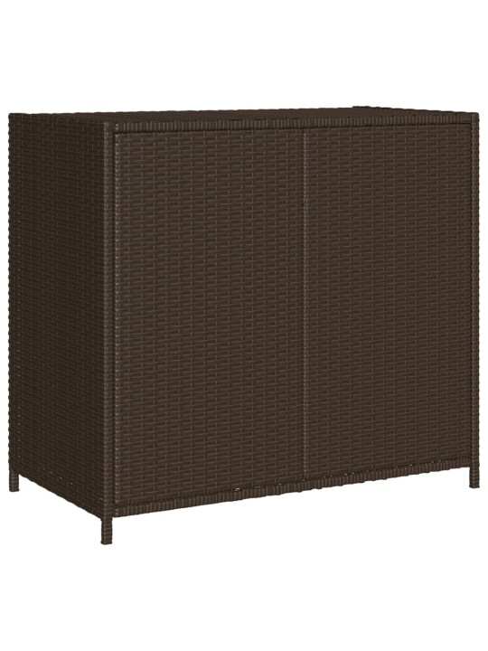 Dārza skapis, brūns, 83x45x76 cm, pe rotangpalma