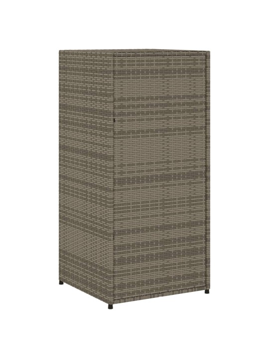 Dārza skapis, pelēks, 55x55x111 cm, pe rotangpalma