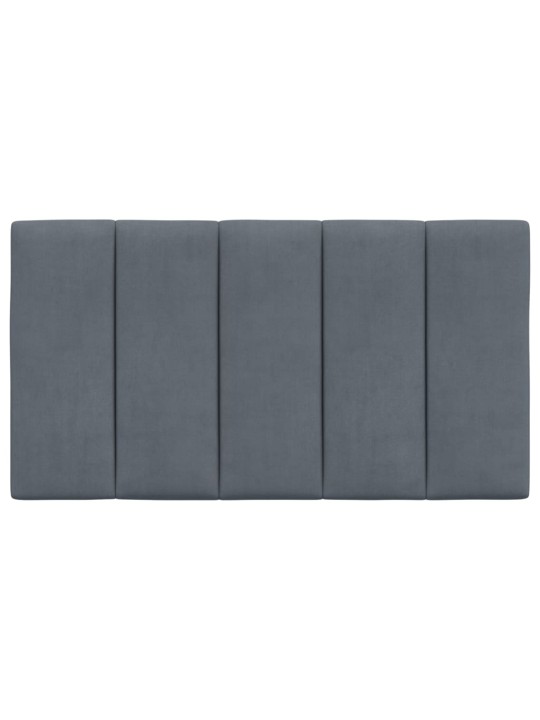 Galvgaļa spilvens, tumši pelēks, 80 cm, samts