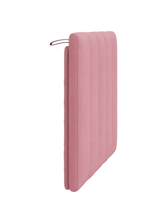 Galvgaļa spilvens, rozā, 90 cm, samts
