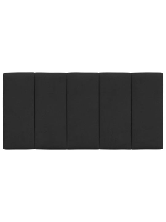 Galvgaļa spilvens, melns, 100 cm, samts