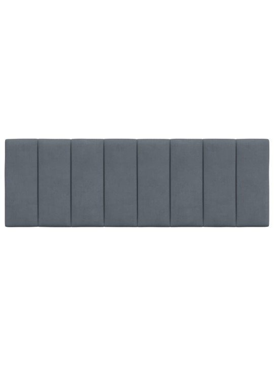 Galvgaļa spilvens, tumši pelēks, 120 cm, samts