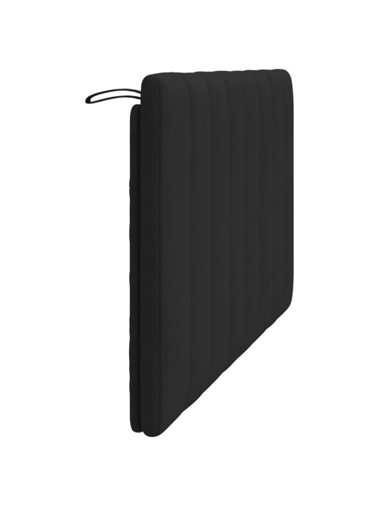 Galvgaļa spilvens, melns, 120 cm, samts
