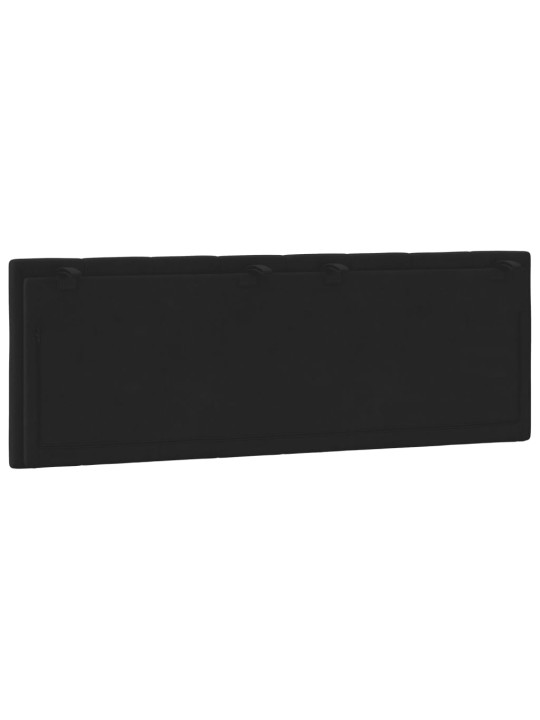 Galvgaļa spilvens, melns, 120 cm, samts