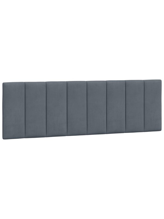 Galvgaļa spilvens, tumši pelēks, 160 cm, samts